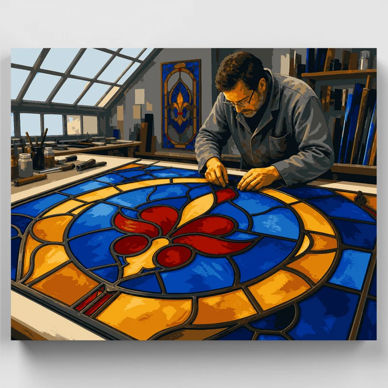 Stained Glass Artisan - Paint by Numbers Kit