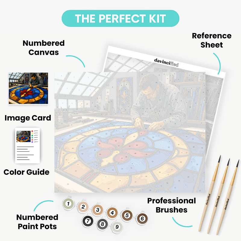 Stained Glass Artisan - Paint by Numbers Kit