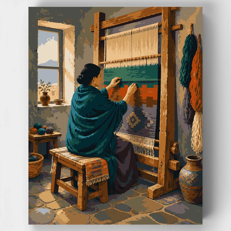 The Loom Weaver - Paint by Numbers Kit