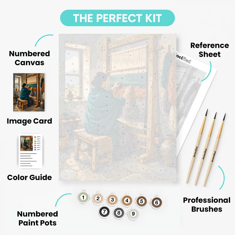 The Loom Weaver - Paint by Numbers Kit