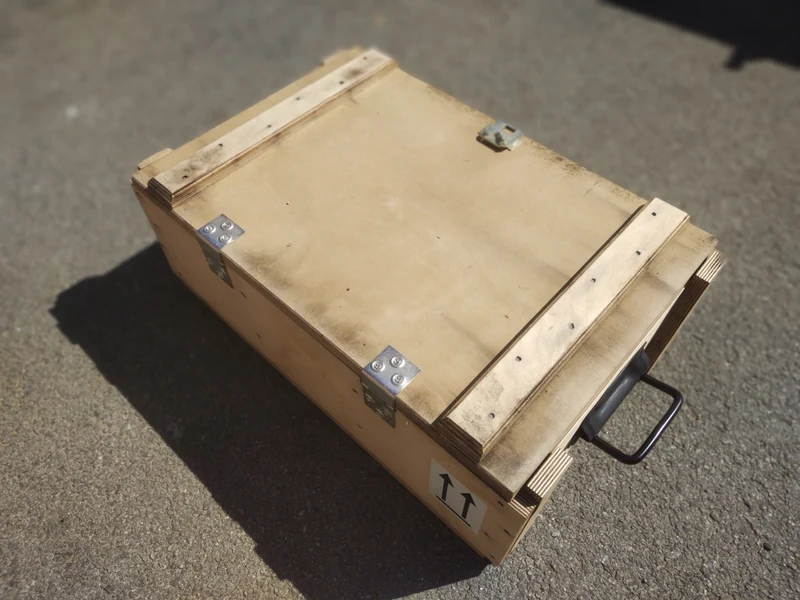 Caisse de transport contreplaqué - 650 x 420 x 270 mm