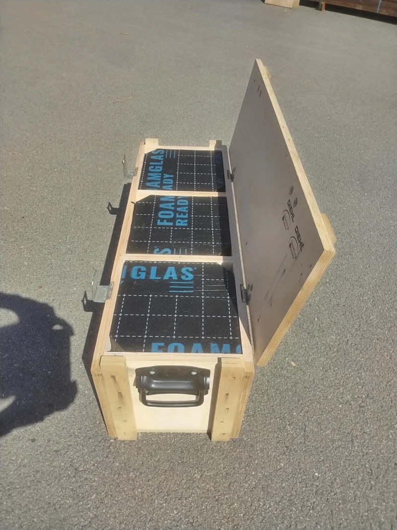 Caisse de transport contreplaqué - 835 x 280 x 325 mm
