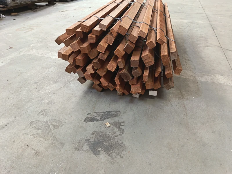 Ganivelle bois massif exotique - hauteur 120 cm - L=5m - non appointée (écart 4/5 cm)
