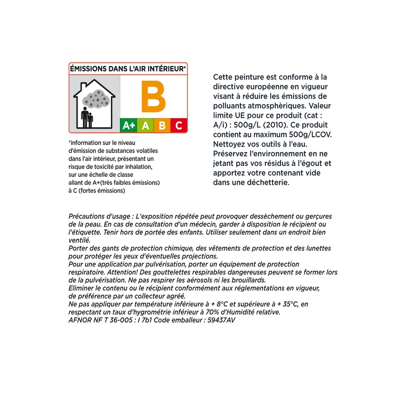 MONOCOUCHE PLAFONDS TACHES