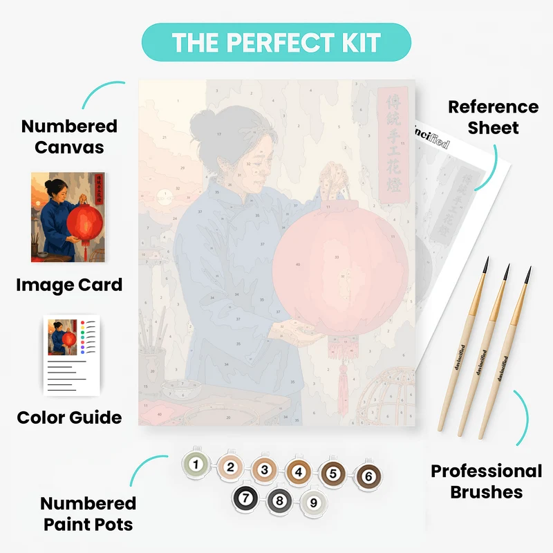 Lantern Maker's Glow - Paint by Numbers Kit