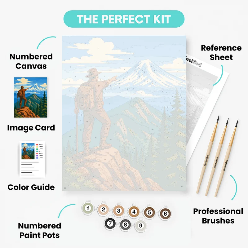 Cascade Summit Point - Paint by Numbers Kit