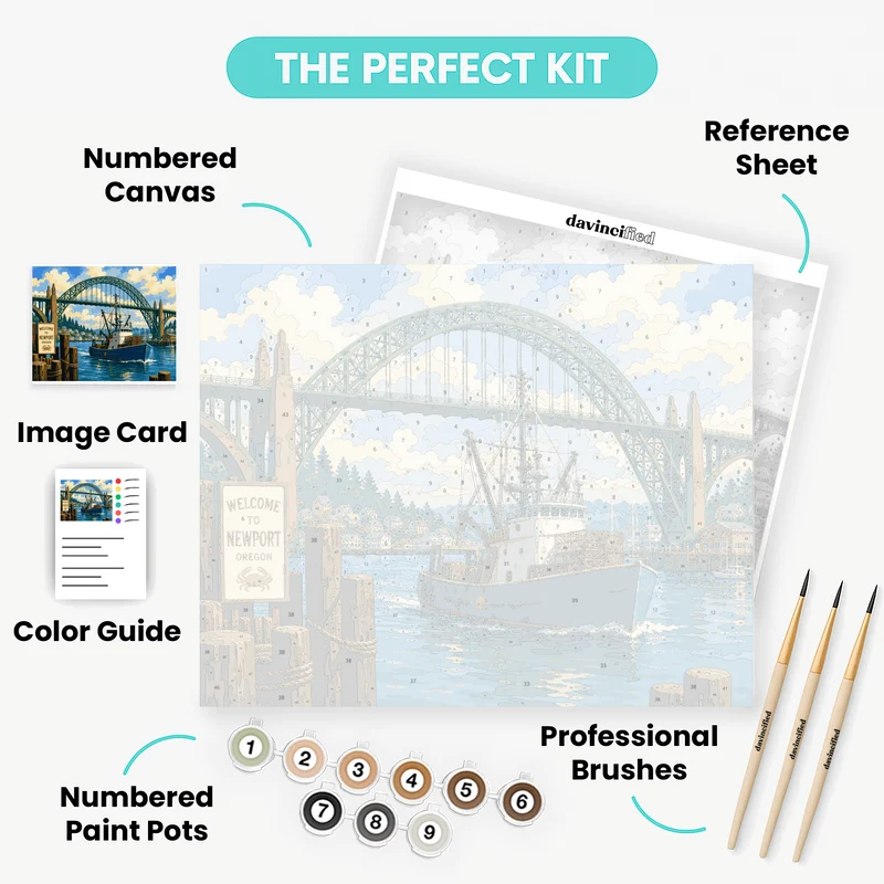 Newport Harbor Crab Boat - Paint by Numbers Kit