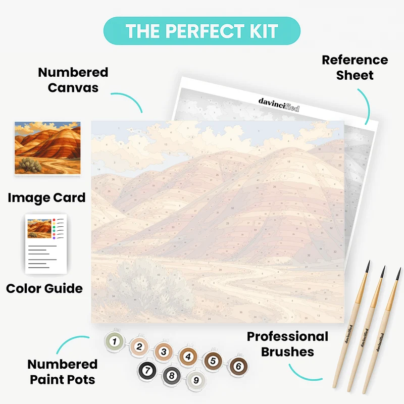 Oregon Painted Hills - Paint by Numbers Kit