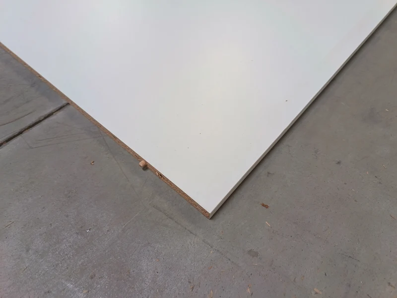 Tablette aggloméré blanc - 1050 x 410 x 20 mm