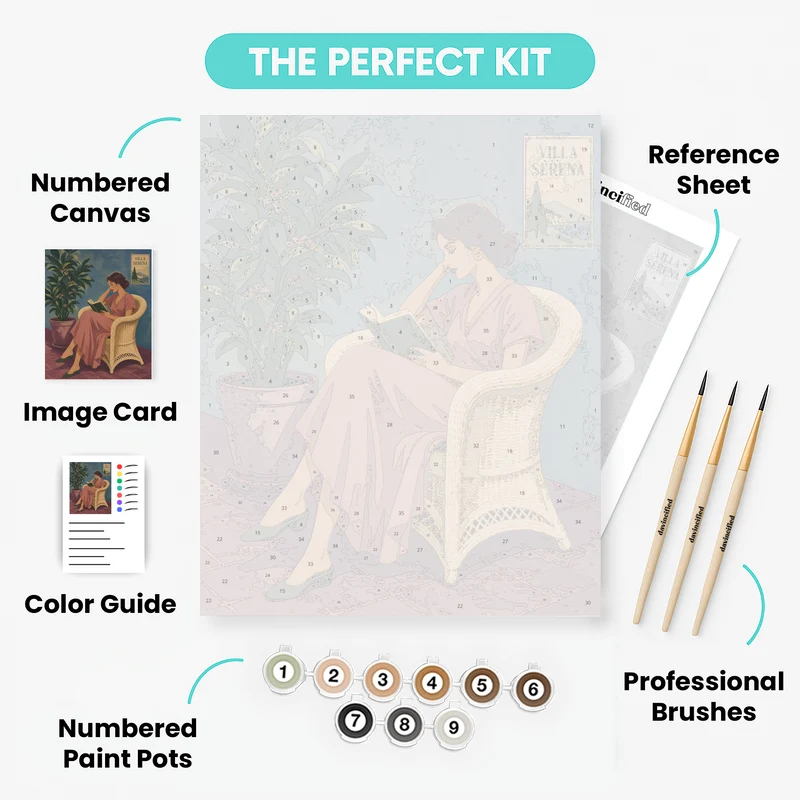 Villa Serena Reader - Paint by Numbers Kit