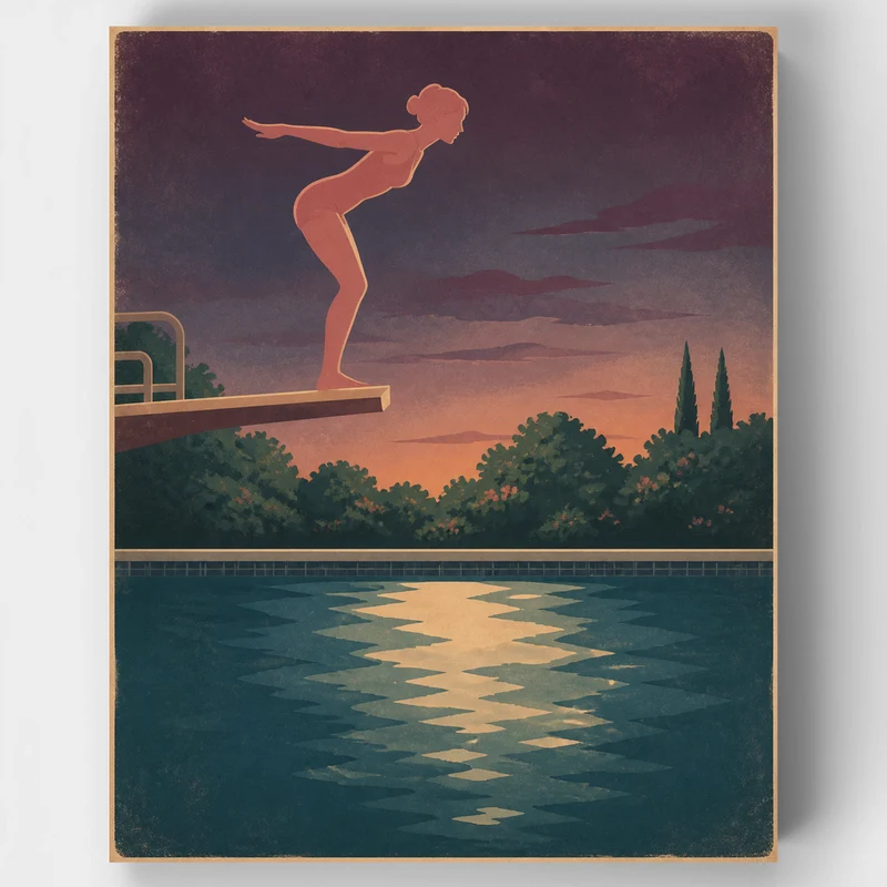 Diver at Dusk - Paint by Numbers Kit
