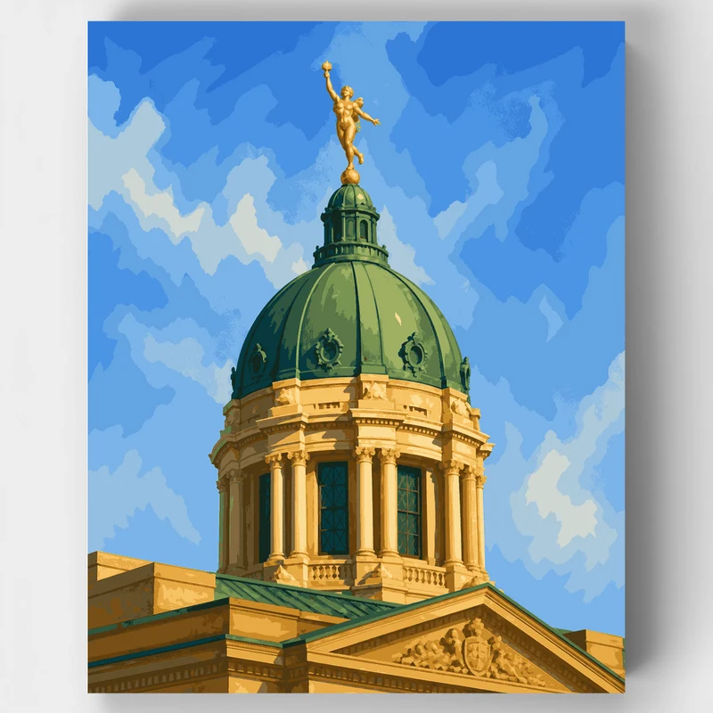 Golden Boy Winnipeg - Paint by Numbers Kit