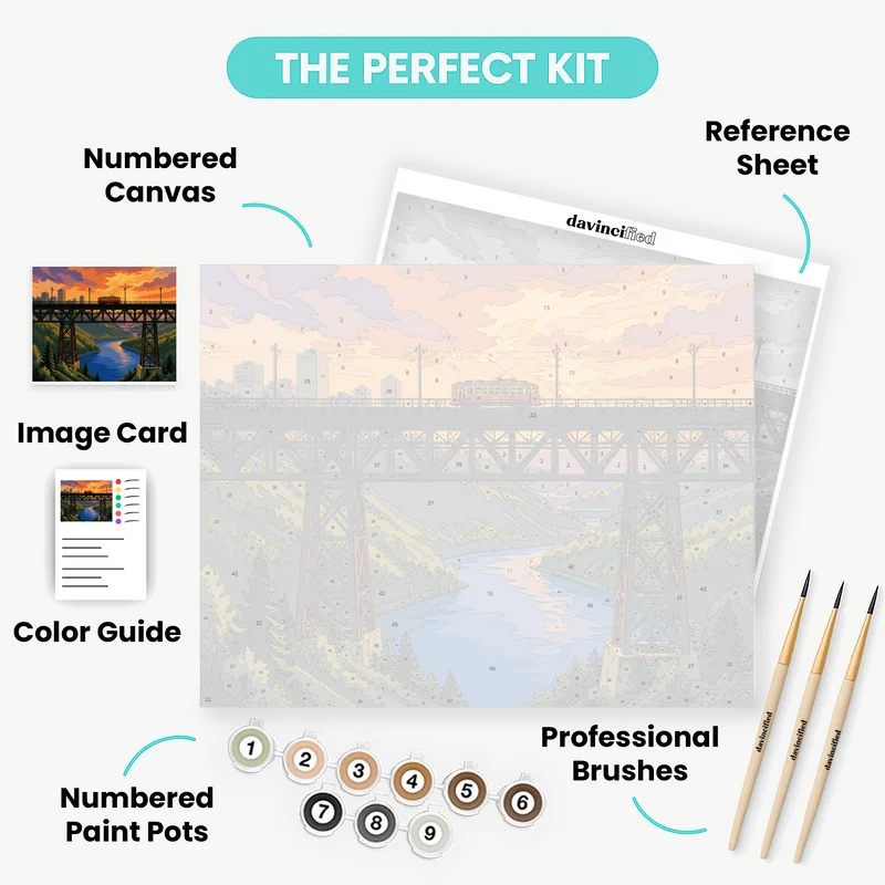 High Level Bridge - Paint by Numbers Kit