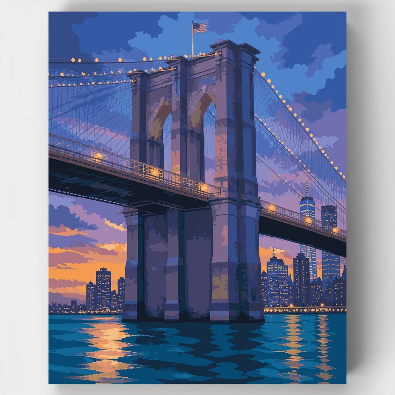 Gothic Towers at Dusk - Paint by Numbers Kit