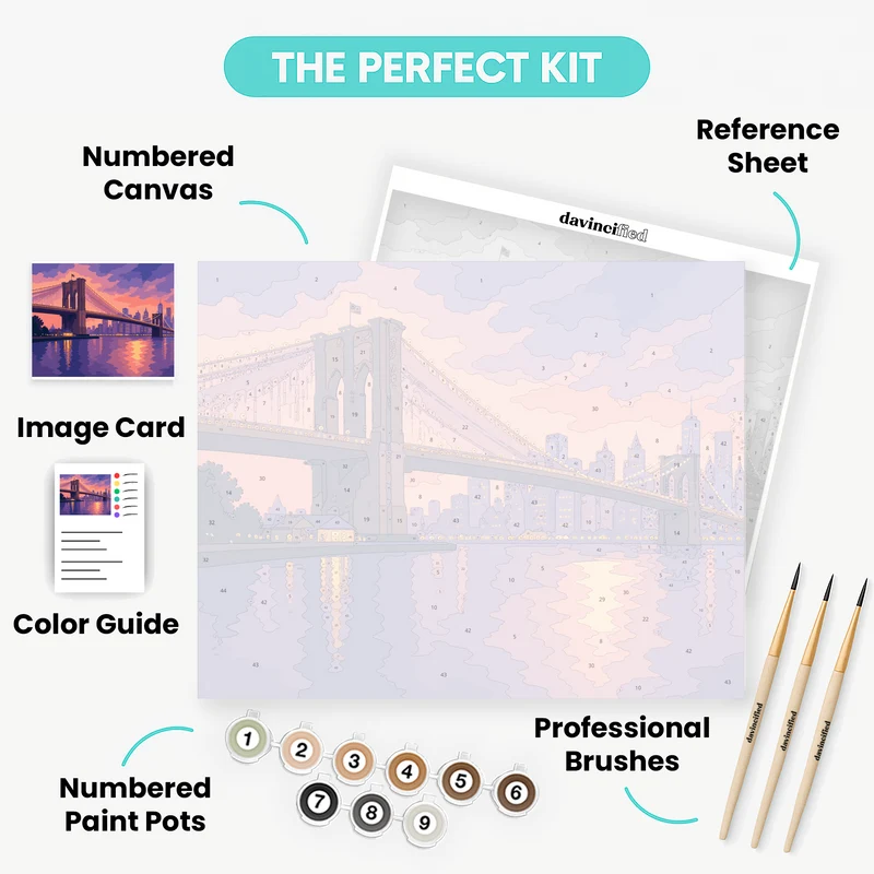 Twilight River Reflection - Paint by Numbers Kit
