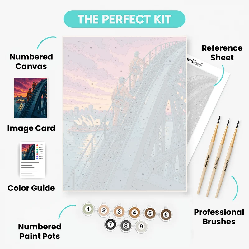 Harbour Bridge Ascent - Paint by Numbers Kit