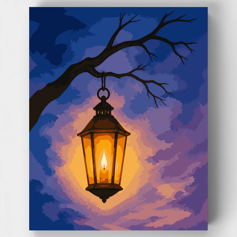 Lantern in the Dusk - Paint by Numbers Kit