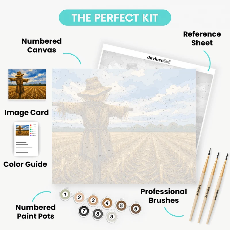 Cornfield Scarecrow - Paint by Numbers Kit