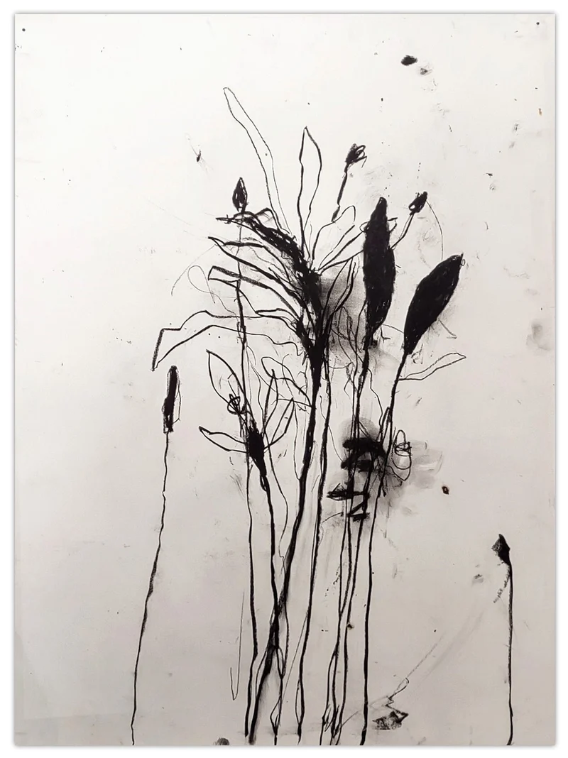 In the weeds ink bloom #6