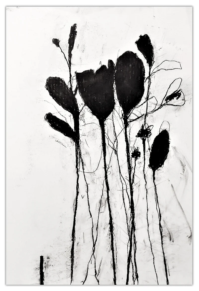 In the weeds ink bloom #2