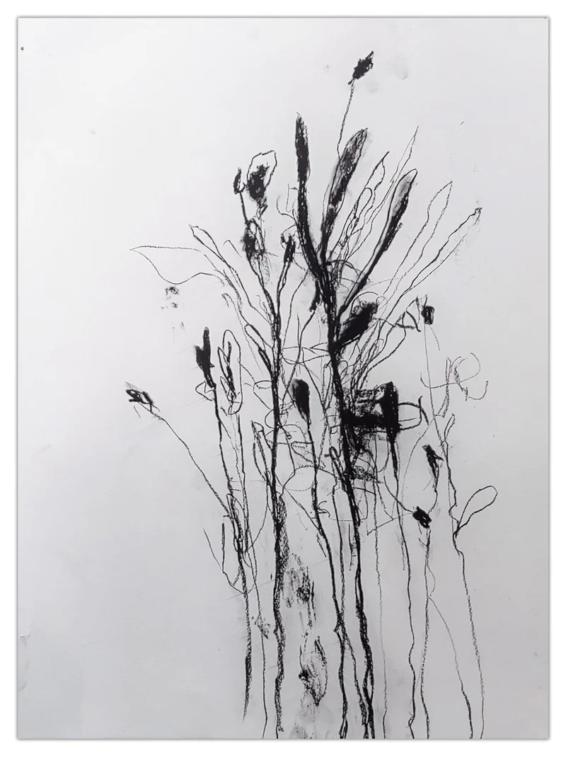 In the weeds ink bloom #3