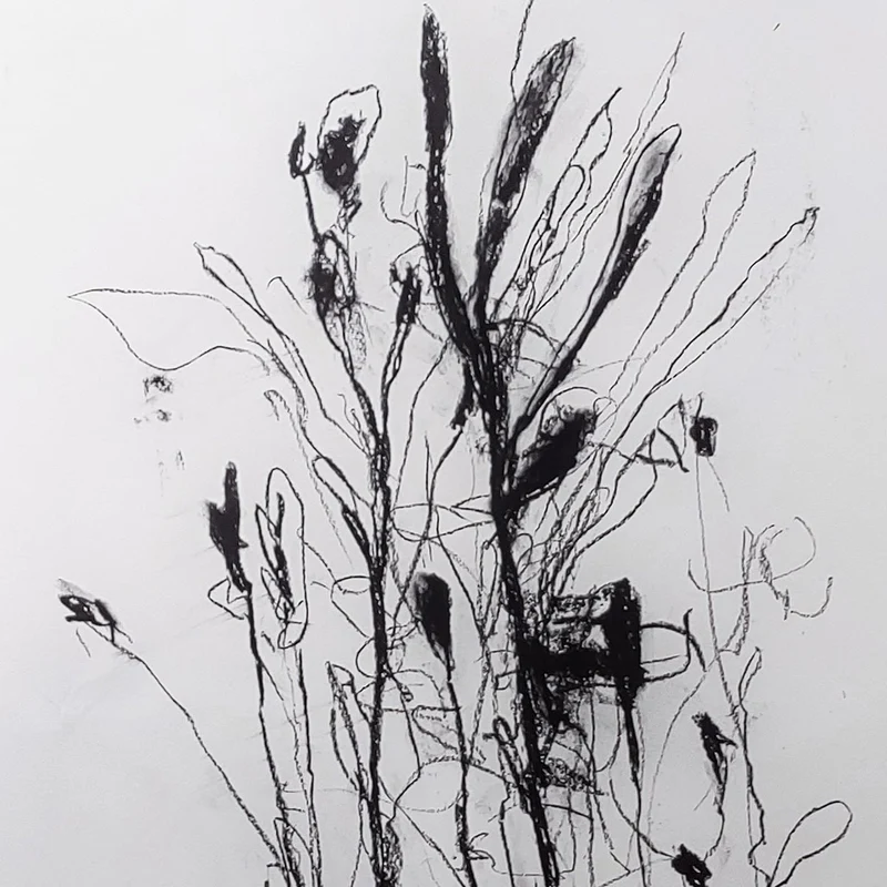In the weeds ink bloom #3