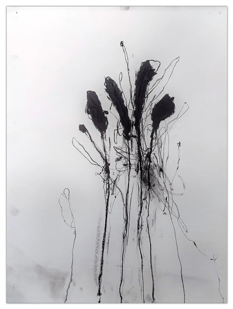 In the weeds ink bloom #4