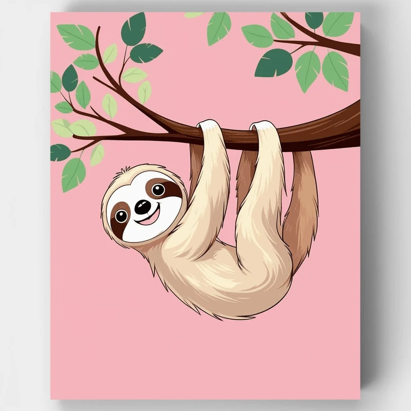 Sloth - Paint by Numbers Kit