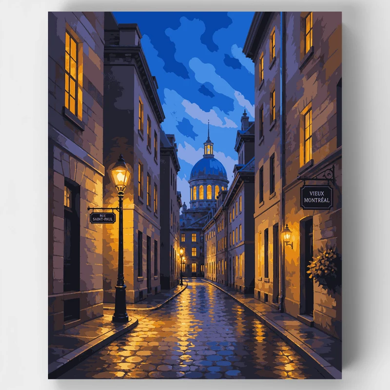 Rue Saint-Paul Twilight - Paint by Numbers Kit