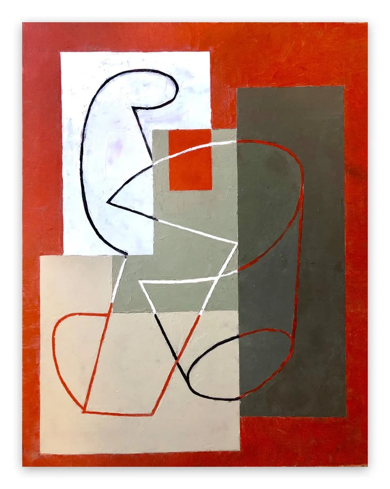 Breaking Contour (Red Square) II