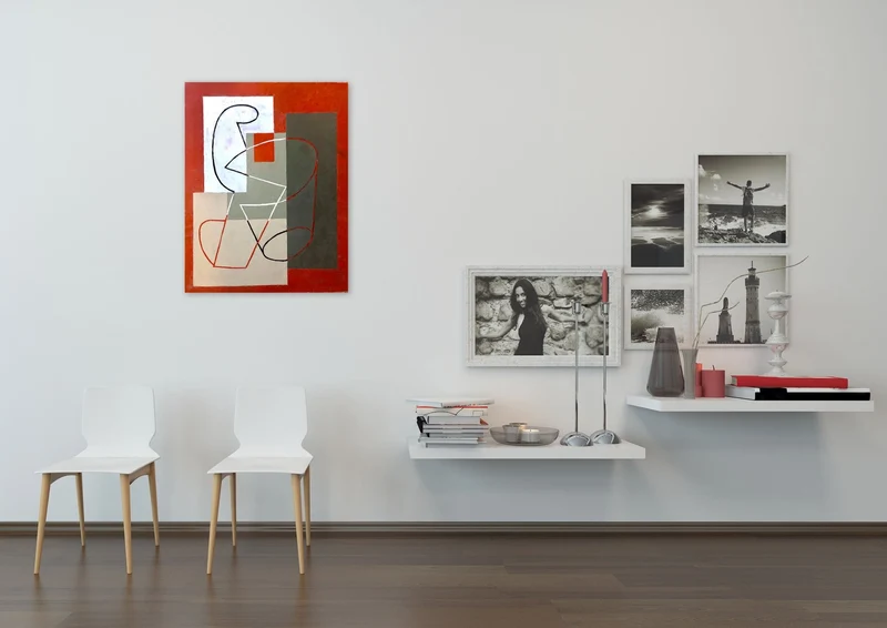 Breaking Contour (Red Square) II