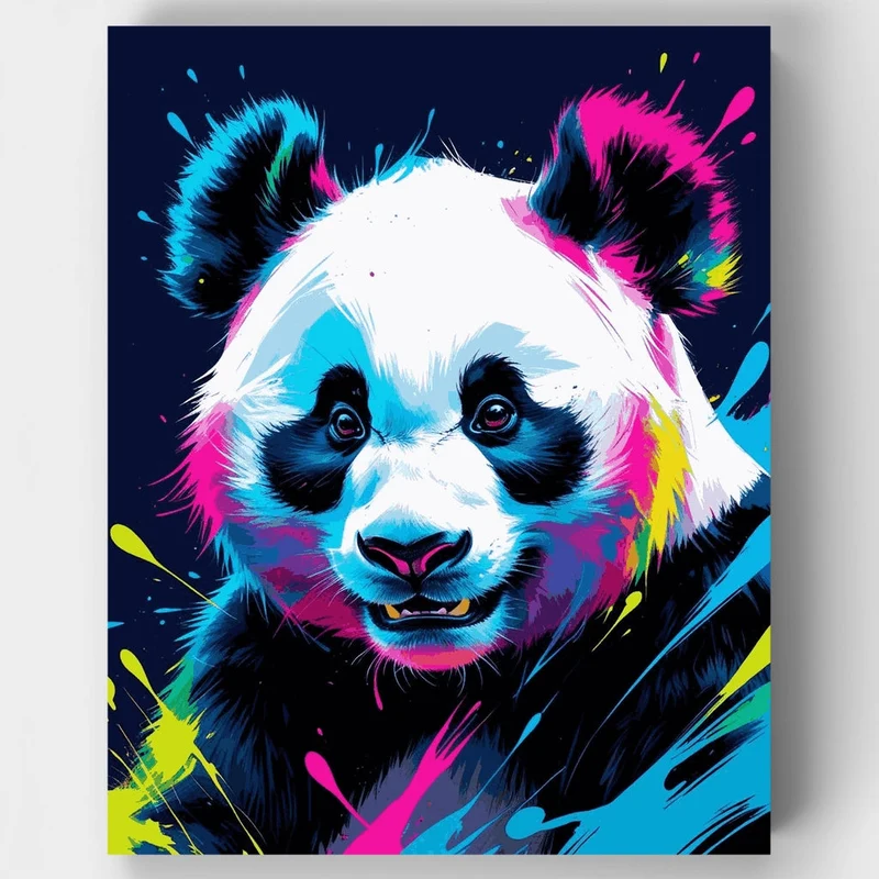 Vibrant Panda - Paint by Numbers Kit