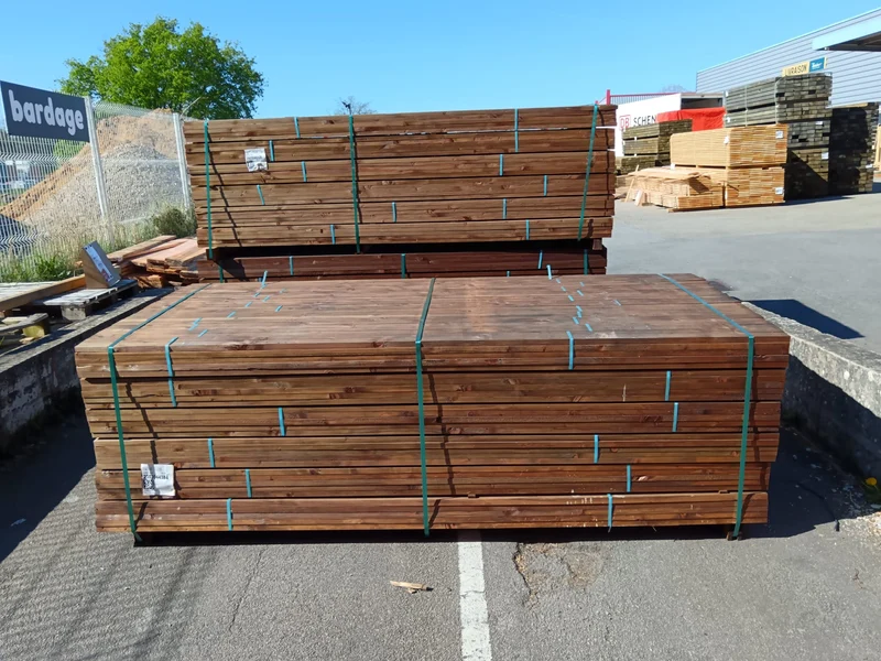 Liteau résineux imprégné marron classe 3 - 22x45 - L=2,5m