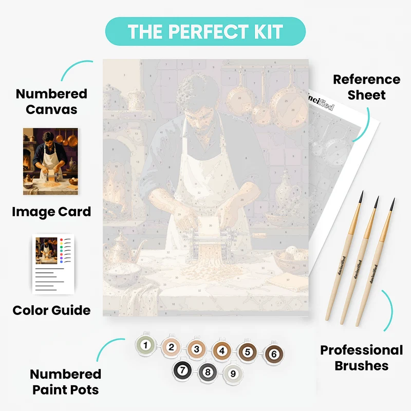 Tuscan Pasta Maker - Paint by Numbers Kit