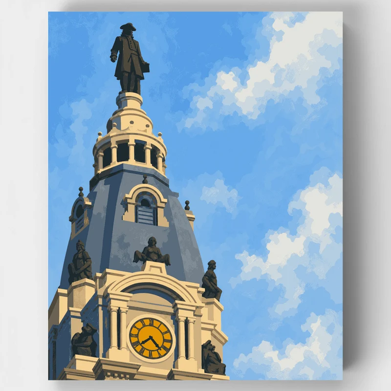 William Penn Tower - Paint by Numbers Kit
