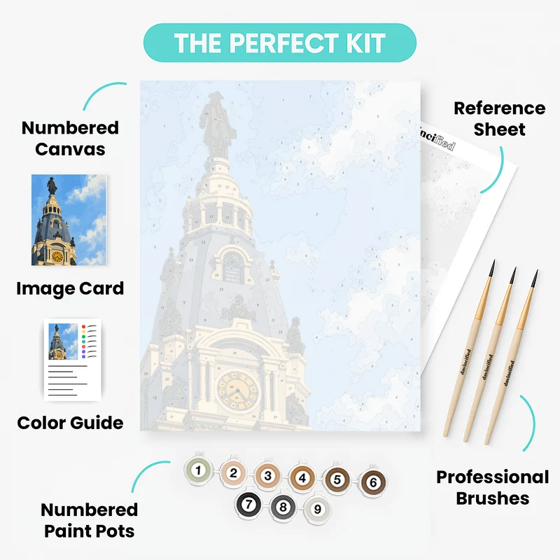 William Penn Tower - Paint by Numbers Kit