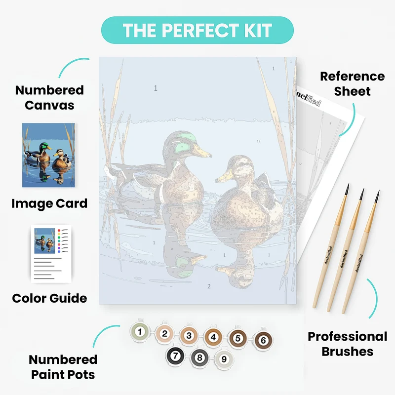 Mallard Duck Pair - Paint by Numbers Kit