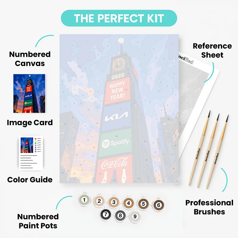 New Year's Eve Countdown - Paint by Numbers Kit
