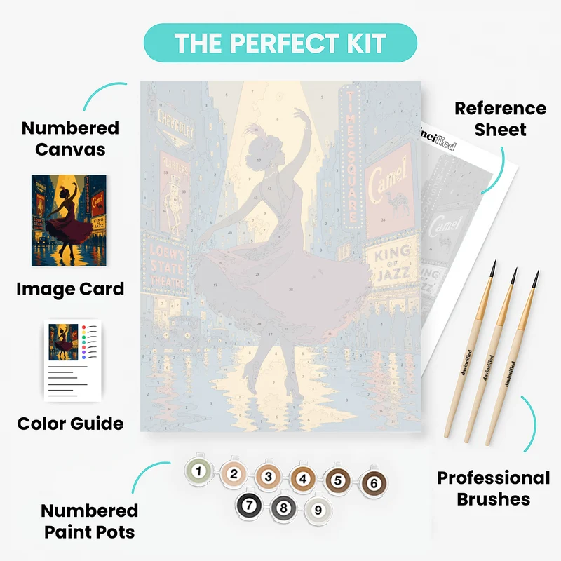 Times Square Twirl - Paint by Numbers Kit
