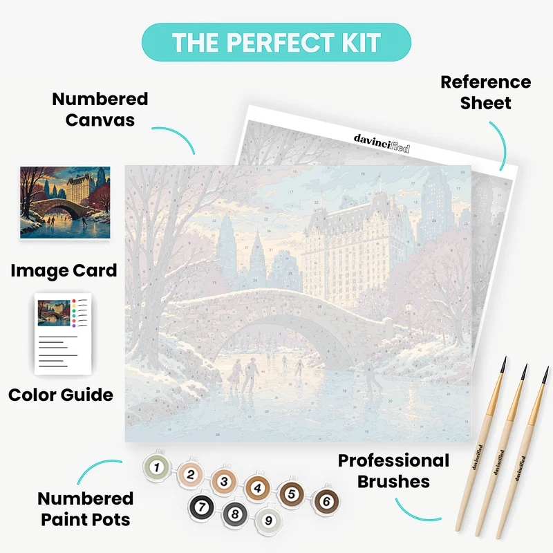 Gapstow Bridge Twilight - Paint by Numbers Kit