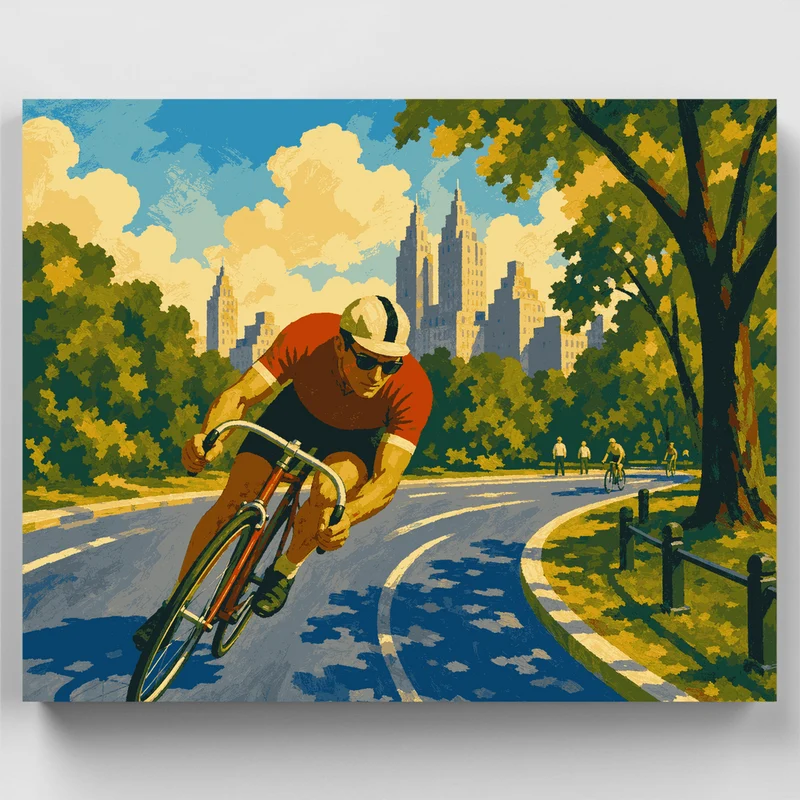 Central Park Speed Curve - Paint by Numbers Kit