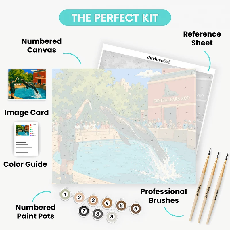 Sea Lion Leap - Paint by Numbers Kit