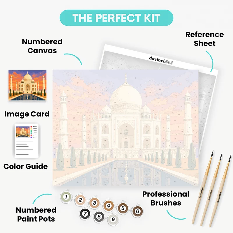 Coral Sky Ivory Dome - Paint by Numbers Kit