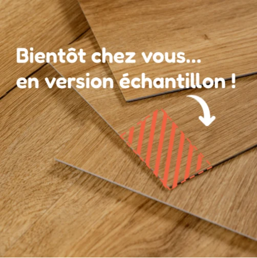 Echantillon de sol PVC adhésif chêne