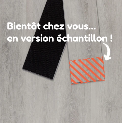 Echantillon de sol PVC clipsable chêne Gris Béton