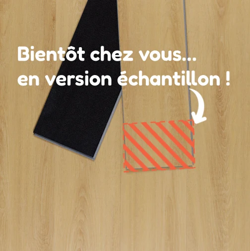 Echantillon de sol PVC clipsable chêne clair