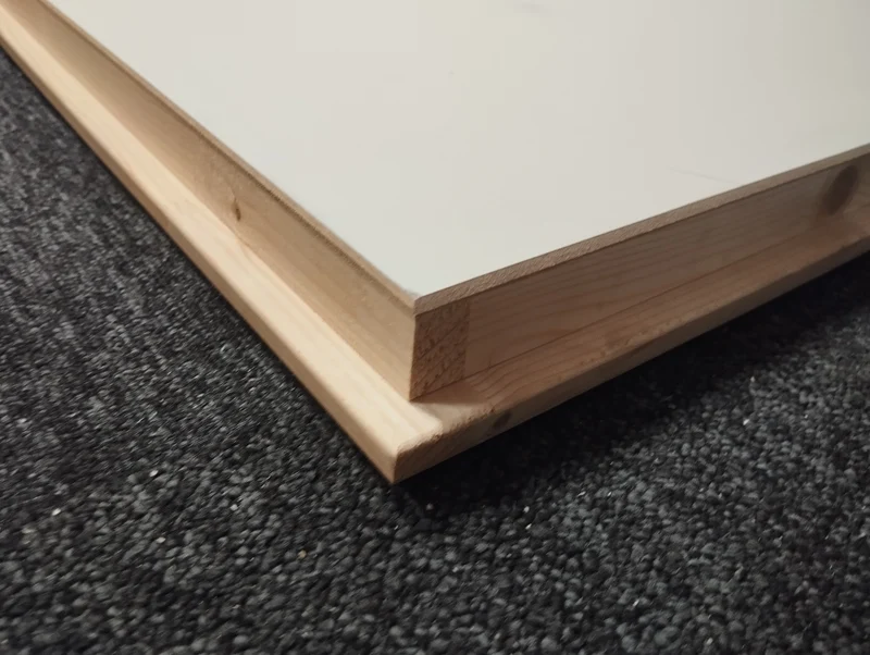 Ouvrant porte âme alvéolaire à recouvrement blanc - 2040 x 930 x 40 mm (PG)