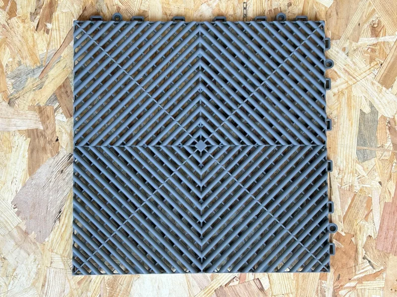 Dalle de Garage PVC Clipsable 400x400mm - gris