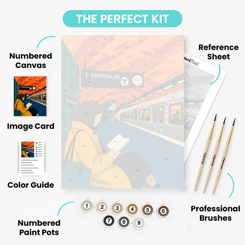T-Centralen Reader - Paint by Numbers Kit