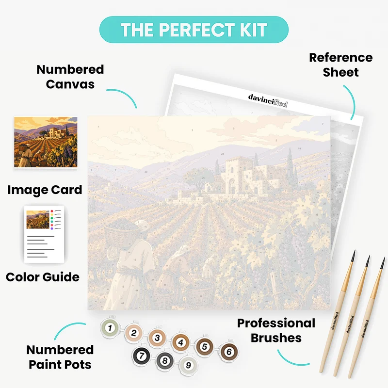 Judean Hills Harvest - Paint by Numbers Kit